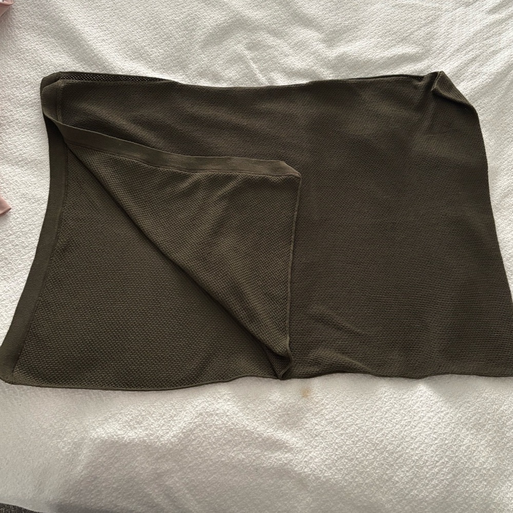 We Are Amma Cocoon nursing cover wrap shawl in Olive